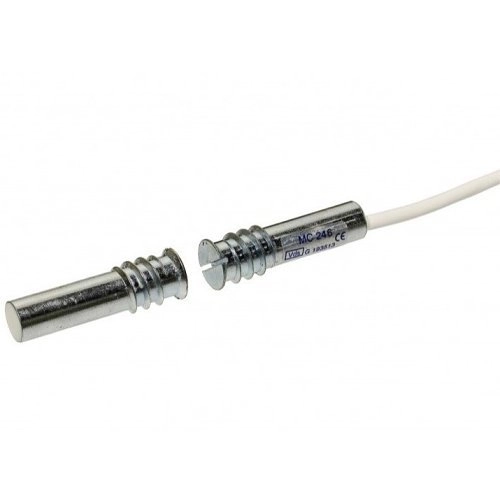 MC 247-10 Alarmtech MC 247-10 Contact magnétique encastré, 2xNC, Câble 10m